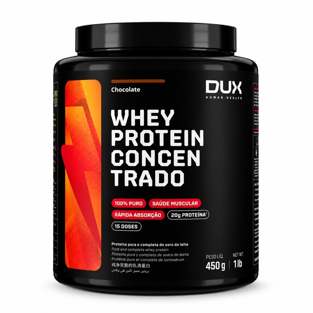 WHEY PROTEIN CONCENTRADO CHOCOLATE 450G DUX - Padrão