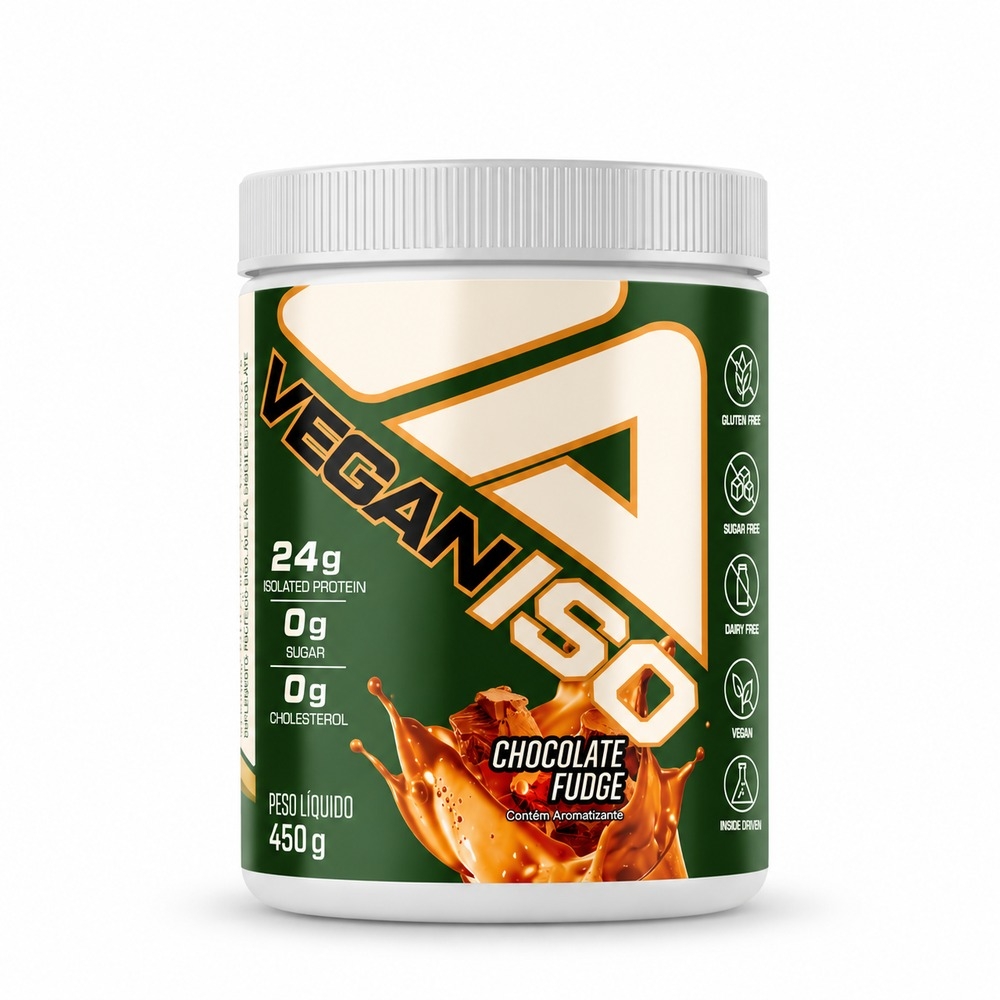 NATURAL VEGAN ISO CHOCOLATE FUDGE 450G ADAPTOGEN - Padrão