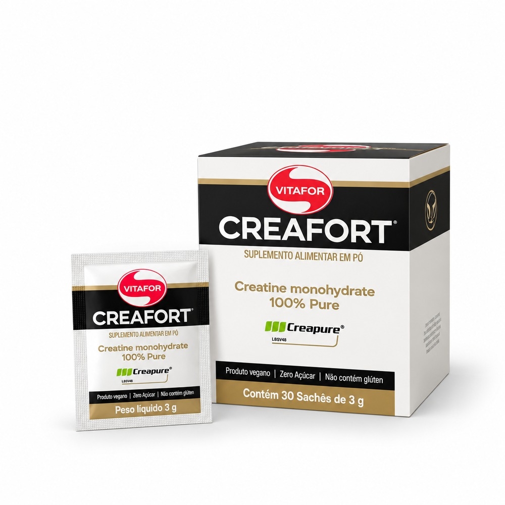 100% CREATINA ALTA PUREZA CREAPURE 30 SACHE CREAFORT - Padrão