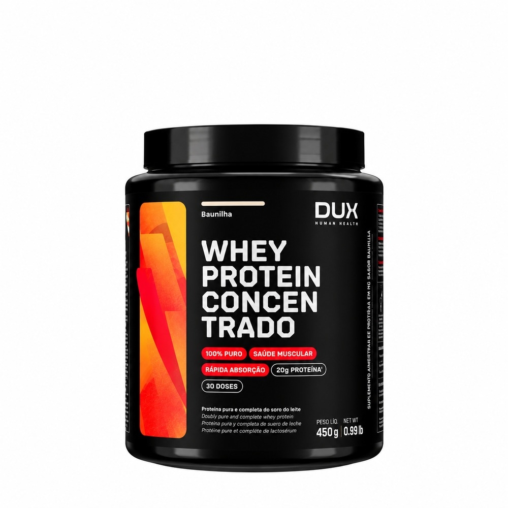 WHEY PROTEIN CONCENTRADO BAUNILHA 450G DUX - Padrão