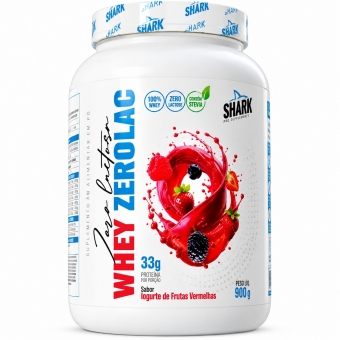 ZERO WHEY ZEROLAC IOGUR FRUTA VERMELHAS 900G SHARK