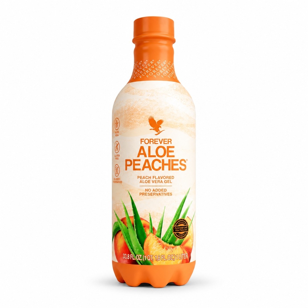 SUCO DE ALOE VERA ESTABILIZADOR PESSEGO 1L FOREVER - Padrão