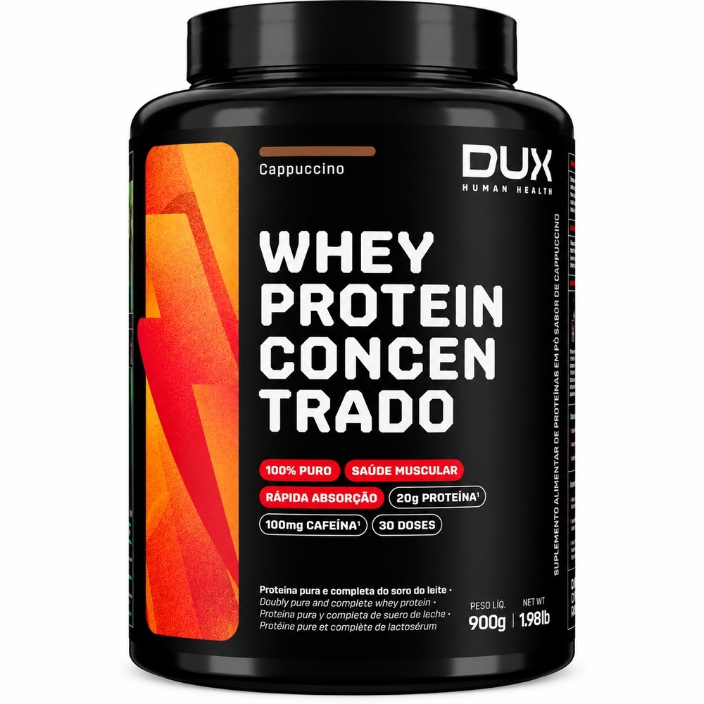WHEY PROTEIN CONCENTRADO CAPPUCCINO 900G DUX - Padrão