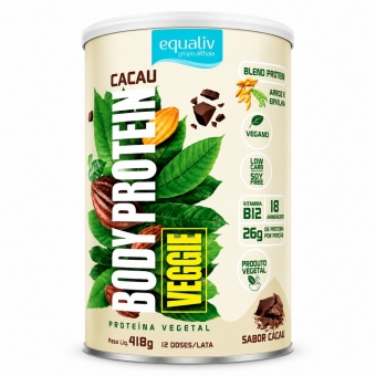 BODY PROTEIN CACAU 418G LATA EQUALIV
